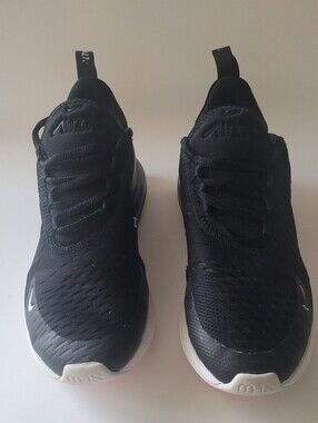 Size 6.5Y Nike Air Max 270 Black/White-Anthracite Youth Sneakers 943345 001